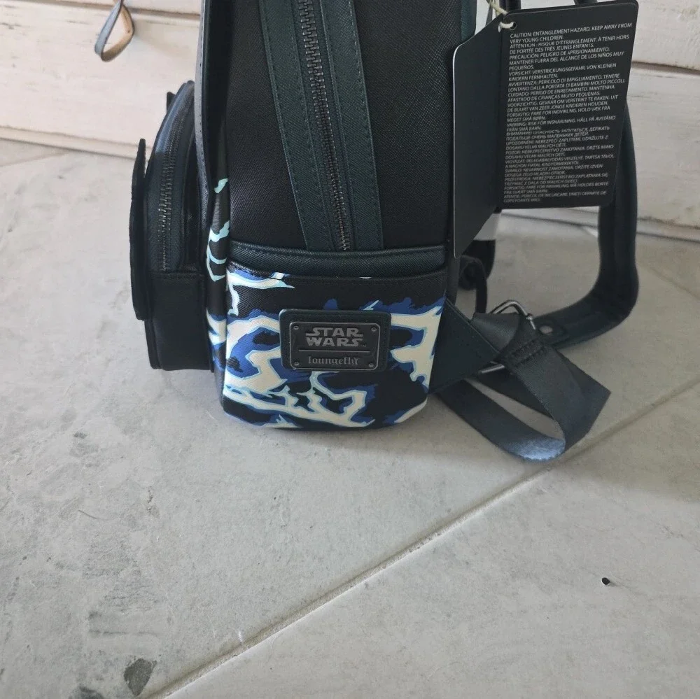 Star Wars Emperor Palentine Loungefly Back Pack NWT Glows In Dark